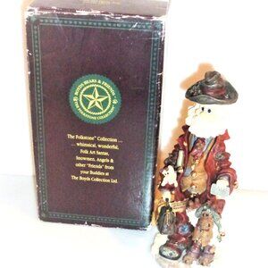 1996 FOLK ART SANTA Boyds Collection The FIRST Global Business Man Style #28002